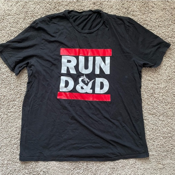 D&D | Bundle of TWO tees | Carpe DM / RUN D&D dungeons dragons shirts XL - Picture 14 of 14
